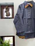 Ash Grey Handloom Mangalagiri Shirt-1