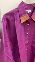 Deep purple Handloom Mangalagiri Shirt